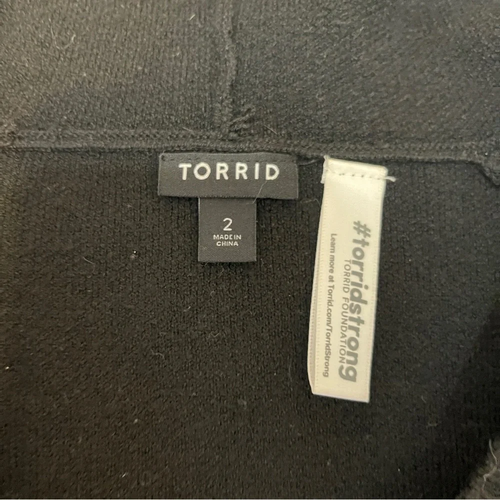 Torrid Raglan‎ Hoodie Sweater Luxe Cozy Sequin Lip Women's 2X